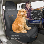 Rover Bucket Seat Cover - Waterproof Dog Backseat Cover - Adjustable Strap Seat Cover - Scratch Resistant Protector - Front Seat Guard - Large Storage Pocket