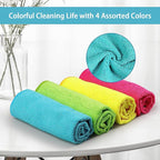 Microfiber Cleaning Cloth 800 Pack, Microfiber Towel for Cars, Lint Free, Scratch-Free, Highly Absorbent, and Cleaning Rags for House, Window and Glass, Cars, TV Screen 11.5 X11.5 inch