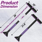 32" Snow Brush and Ice Scraper for Car Windshield, 2-in-1 Car Snow Brush and Ice Scraper, Extendable Snow Scraper with Brush, Snow Removal for Cars SUVs