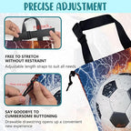 Car Garbage Bag Soccer Ball with Water and Fire Drawstring Car Trash Bag Hanging for Back Seat with Adjustable Buckle Canvas Vehicle Trash Can Easy-to-Install