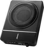 8" 240W Underseat Car Subwoofer, Slim Powered Car Subwoofers Under The Seat, Low Profile Audio Sub Built-in Amplifier, High/Low Level Input & Volume Controller for SUVs, Car, Truck, RV