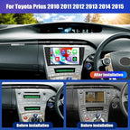 4G+64G Android 15 Car Stereo for Toyota Prius 2010-2015 with Wireless CarPlay Android Auto,9" HD Touchscreen Toyota Prius Car Radio with WiFi,GPS Navigation,Bluetooth,FM/RDS SWC EQ+Backup Camera