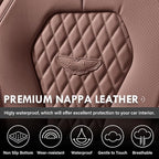 Coverado Seat Covers, Car Seat Covers Full Set, Coffee Car Seat Cover, Car Seat Cushion Waterproof, Luxury Auto Seat Covers, Seat Cover Car Seat Protector Fit for Most Cars