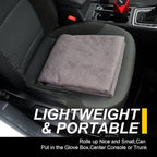 Back Seat Cover for Car Trucks Van SUV Jeep,Waterproof Rear Bench Towel Seat Covers for Dogs and Kids,Automotive Backseat Protector (Grey)