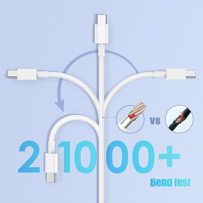 2Pack 6ft Car Carplay Cable for Apple iPhone 17 Pro Max/17 Air/16 Pro/15 Plus, Long USB A to USB C Carplay Charger Cord, iPad Pro 12.9/11,10th, Air 5th/ 4th,iPad mini 6th Gen Charging Cable 6 Feet