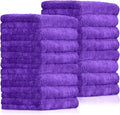 15 Pcs 15 Pcs Car Microfiber Towels Buffing Drying Wash Cleaning Cloths Plush Large Towels Thick Care Polishing Detailing Waxing Scratch Proof Towel, 15.75 x 15.75 Inch (Purple)