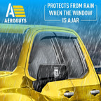 Extra Durable Window Deflectors Tape-On Window Visors Rain Guards Fit for Chevrolet (Chevy) Silverado 1500 2019-2026 Double Cab, Sun Visors, Wind Vent for Shades, Exterior Car Accessories- 4pcs.AG0024