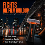 QIFOR Oil Film Remover for Car Windshields and Windows, Automotive Glass Cleaner for Oil Residue & Road Grime, Improves Visibility & Safe Driving (1 PCS)