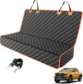 Truck Back Seat Cover for Dogs, Waterproof Pet Seat Covers for Trucks, Dog Cover for Truck Back Seat, Nonslip Pet Bench Seat Cover for Ford F150 F250 F350/Chevrolet Silverado/GMC/Ram