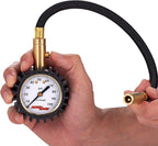 H100X Professional Tire Pressure Gauge with Protective Rubber Guard (100 PSI)