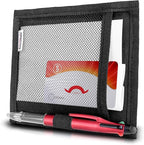 Mini Car Sun Visor Document Holder - Visor Accessories for Women and Men - Small Auto Organizer, Registration & Insurance Holder - Minimalist Design (Black)