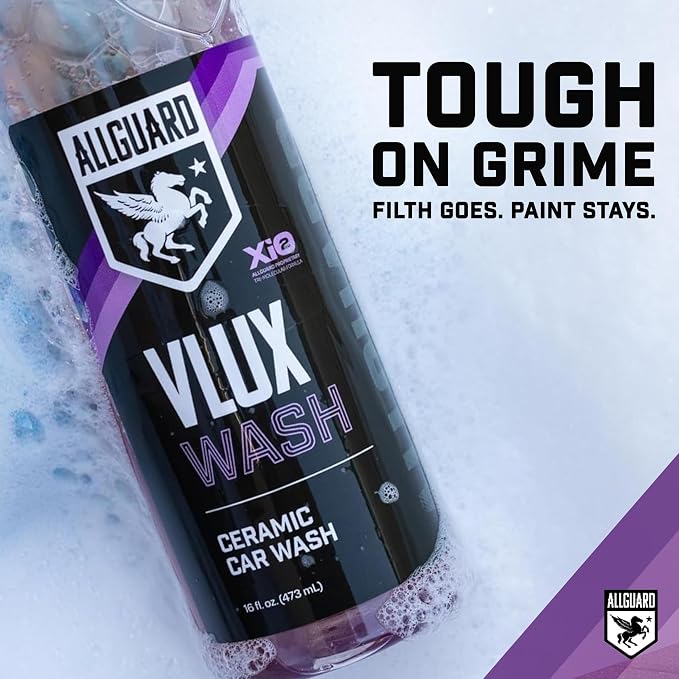 VLUX Wash - Car Wash Soap Formulated with XiO2™ Ceramic - Grime Busting Suds Gently Clean with pH-Netural Formula - Enhances Protection of Coatings, Waxes or Sealants - Gloss Finish