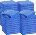 30 Pcs 12 x 16 Inch Edgeless Microfiber Plush Towels for Cars Detailing Drying Wash Polishing Absorbent Cleaning Cloths, 500 GSM (Dark Blue)