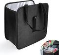 Foldable Car Trash Can, Collapsible Garbage Bin for Automotive, Hanging Waterproof Leakproof Storage Bag, 3.9 Gallon