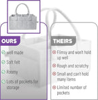 Mr. Pen- Baby Diaper Caddy Organizer, Gray, Medium | Nursery Storage Bin and Car Organizer for Diapers and Baby Wipes