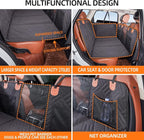 Back Seat Extender,Dog Seat Cover for Back Seat,Hard Bottom Car Seat Cover for Dogs,Dog Hammock for Car,Back Seat Pet Cover for Dogs（Grey,for Car/SUV/Small Truck）