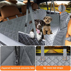 Dog Car Seat Cover for Pets 100% Waterproof Seat Cover Hammock 600D Heavy Duty Scratch Proof Nonslip Durable Soft Back Seat Covers for Cars Trucks and SUVs