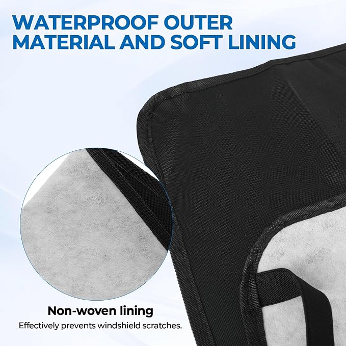 800D UTV Windshield Snow Cover Compatible with Can-Am Defender 2016-2025 and Polaris Ranger XP 1000 2017-2025 (Not RZR), Waterproof Transport Windshield Protector UTV Frost Sunshade Cover