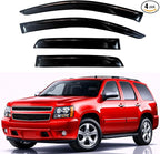 KPY Rain Guards Fit for 2007-2014 Chevrolet/Chevy Tahoe, Out-Channel Window Visors Vent Wind Deflectors 4PC, Car Accessories for 2007-2014 GMC Yukon