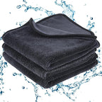 Shiny Wipes Shower Cleaning Cloth - 3 Pack 16 x 16 inch Ultra Absorbent Car Drying Towel, Shiny Wipes Drying Towel Microfiber Cleaning Cloth for Car, Bath & Househood