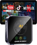 Magic AI Box Wireless CarPlay Adapter, Fast Car Video Box Plug & Play, Easy Setup, Supports Netflix/YouTube/TF Card Streaming Equalizers and More for OEM Wired CarPlay/Android Auto Cars(Charcoal Gray)