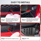 Metal Rear Door Pocket Storage Box for Jeep Wrangler JL JLU 4XE 2018-2026 & Gladiator JT 2020-2023 2023 2024 2025 2026 Accessories Door Storage Organizer Molle Panels, Star, 2PCS