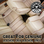 Colorless and Odorless Leather Cleaner - Safe for Natural, Synthetic, Faux, and Pleather, Car Interior Cleaner, Safe for Furniture, Boots, Apparel, & More - 16 oz