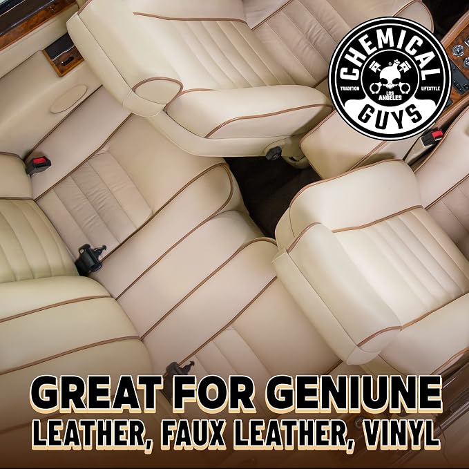 SPI_208 Colorless and Odorless Leather Cleaner for Car Interiors, Furniture, Apparel, Boots, and More (Works on Natural, Synthetic, Pleather, Faux Leather and More), 128 fl oz (1 Gal)