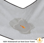 Waterproof Seat Cover Towel, Premium Sweat Carseat Protector, Perfect for Universal Anti-Slip Car Truck SUV Seat, Great for Surfing Yoga Gym Workout, Gray