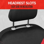 SpillGuard 2 Red Seat Covers for Cars & Seat Covers for Trucks - Neoprene Lining Waterproof Car Seat Covers Front Seats Only - SUV Seat Covers Protector - Forros para Asientos de Carro