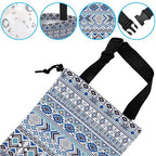 Car Trash Bag Hanging Sprites Tribal Motifs Car Trash Can Waterproof Garbage Bag Hanging for Car Back Seat with Adjustable Straps and Drawstring for Car Accessories Vehicle Travelling