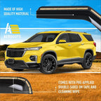 Extra Durable Window Deflectors in-Channel Window Visors Rain Guards Fit for Chevrolet (Chevy) Traverse 2018-2023, Sun Visors, Wind Vent for Shades, Exterior Car Accessories - 4pcs. AG0868