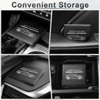Car Registration and Insurance Card Holder, Vehicle Glove Box Car Organizer, Interior Car Accessories for Documents, Cards, License - 2 Pack