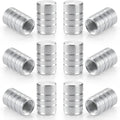 12PCS Tire Valve Stem Caps, Car Exterior Accessories, Aluminum Alloy Valve Cover Universal for Cars, Trucks, Motorcycles and Bicycles (Silver)