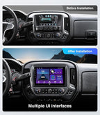 10.2'' Car Stereo for GMC Sierra Chevy Silverado 2014-2018 Without Bose | HD Touchscreen Carplay/Android Auto/GPS/Bluetooth/AM/FM Radio/HD Backup Cam/SWC