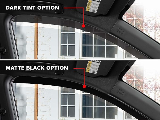 Custom Fit Side Window Deflectors for Jeep Grand Cherokee 4xe, Grand Cherokee - (821048IMB), Matte Black