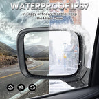 Left Driver Side Mirror Compatible with Jeep Renegade 2015-2025 Heated Manual Folding Power Glass Paintable Black