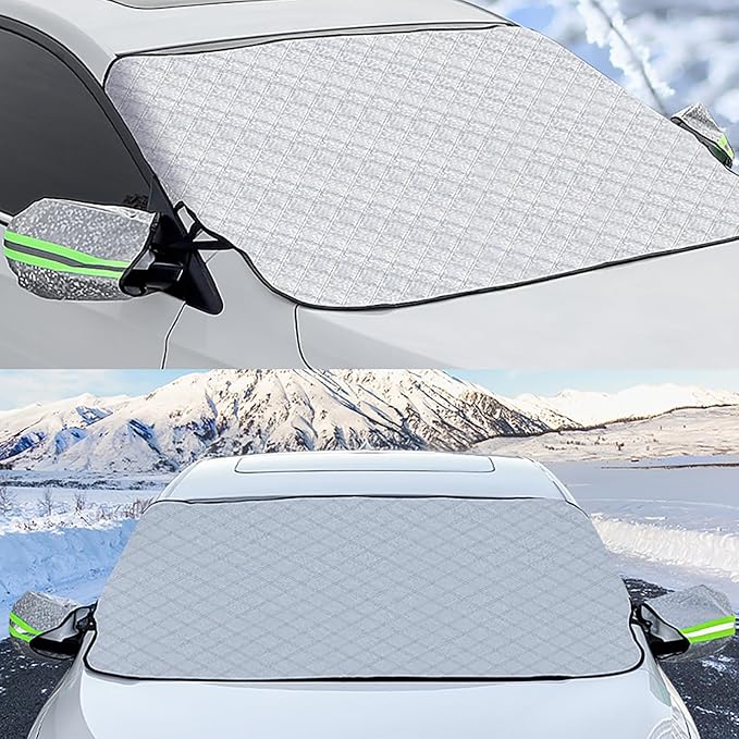 Complete Winter Windshield Cover Kit for GMC Acadia 2007–2025 2026 Lambda/C1XX, All-Weather Frost Guard & Snow Protector, Automotive Sun Shade -Easy to Install