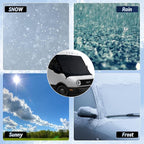 2026 Upgrade Windshield Cover for Ice and Snow for Ford Transit Connect 2015-2025 2026 Van Accessories Oxford Fabric Windshield Frost Cover for Transit Connect All Weather Heat Sag-Proof Protector