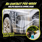 Hands Off Pre-Wash Foam Cannon Soap, High Suds, 128 oz | Touchless snow foam pre-soak that clings and helps loosen grime and buildup before contact washing; works with foam blasters