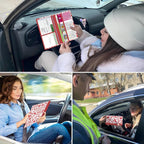 Car Registration and Insurance Holder, with Magnetic Closure for License, Cards and Documents, All Vehicle Needs and Car Accessories (Heart)