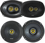 46CSC654 & 46CSC6934 CS Series Car Speaker Bundle – 6.5” 2-Way & 6x9” 3-Way Speakers (4 Total), 450W Peak, EVC Tech, Polypropylene Cones, Zero-Protrusion Tweeters.