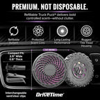 Truck Puck Thai Orchid Fragrancee Car Air Freshener – Long-Lasting Car Deodorizer, Refillable Vent & Visor Clip Auto Air Freshener for Car, Truck & SUV, Premium Fragrance, Pack of 3