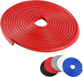 Car Door Edge Guards, 16Ft Rubber Seal Car Door Edge Trim, U Shape Door Edge Protector Guard, Aluminum Weather Proofing Automotive Door Edge Molding, Protection for Most Cars (Red)