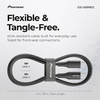 3.25 FT USB C to USB C Cable for CarPlay & Fast Charging Phone Charger Cord – Durable Silicone Car Charger Cord Type C for iPhone, Android, Wired Apple CarPlay & Android Auto