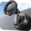 Vacuum-Lock MagSafe Car Mount — Strong Magnet Dashboard Holder