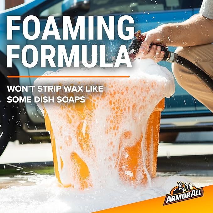 Foam Action Car Wash Soap, Cleaning Concentrate for Cars, Trucks, and Motorcycles, 64 Fl Oz Bottles (Pack of 4)