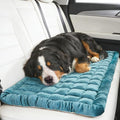 Dog Car Seat Cover for Back Seat, Blue Flannel Pet Bed Mat, Non-Slip Waterproof Bottom, Washable Dog Bed & Seat Protector for Cars SUVs Trucks, Fits Backseat Extenders, 59.1 x 23 Inches