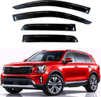 KPY Rain Guards Fit for 2020-2026 Kia Telluride, Out-Channel Window Visors Vent Wind Deflectors 4PC, Car Accessories for 20-26 Telluride