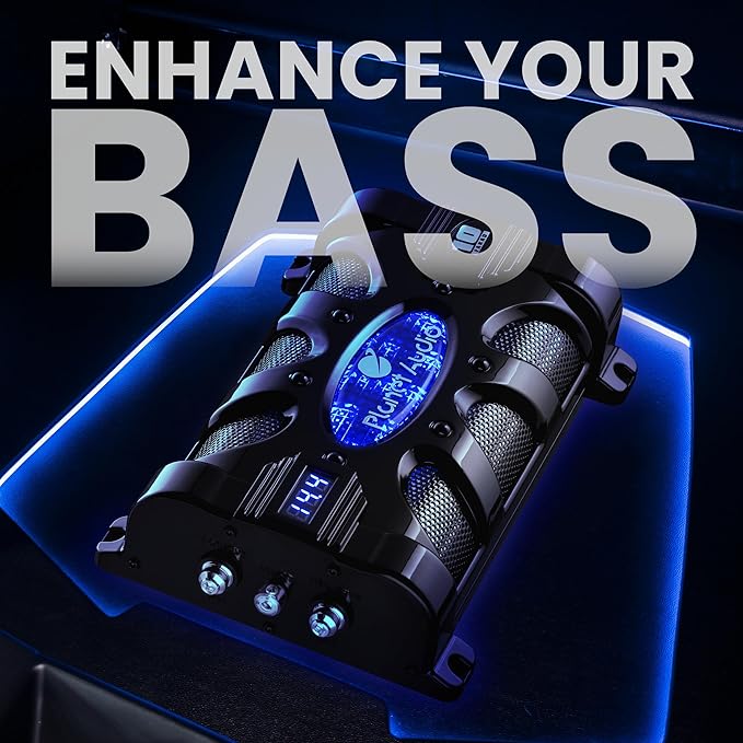 PC10F Car Capacitor - 10 Farad, Energy Storage, Enhance Bass from Stereo, Warning Tones, LED Voltage Meter